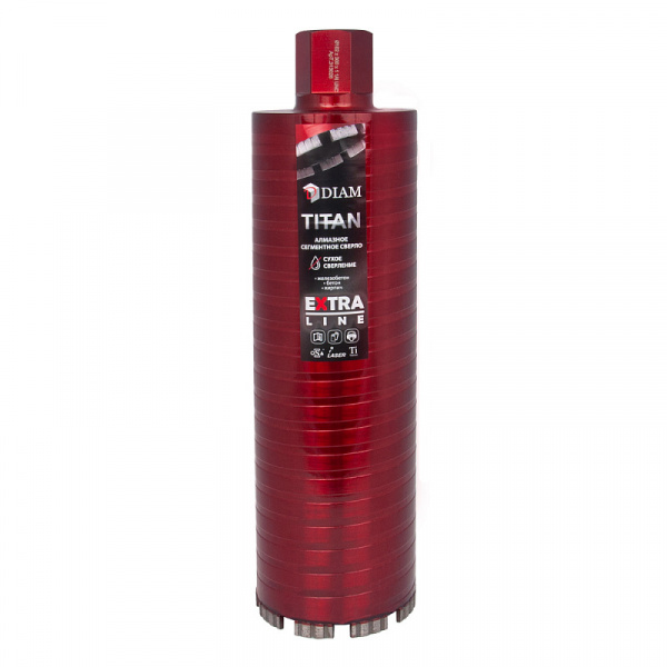 Сверло алмазное сегментное САСС 42x300х4x1,1/4UNC Extra Line Titan DIAM